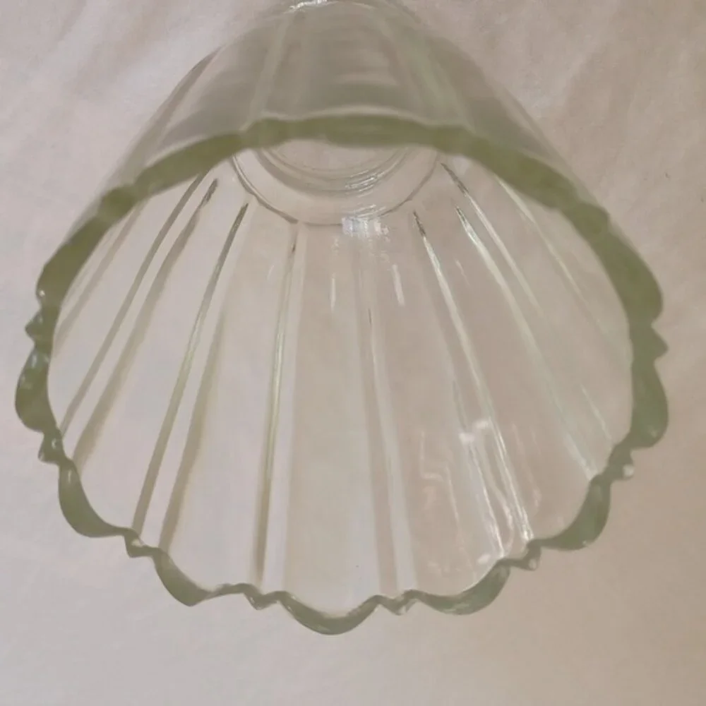 4 PIECE SET Glass Light Shades for Sconce or Ceiling Fan, Clear
